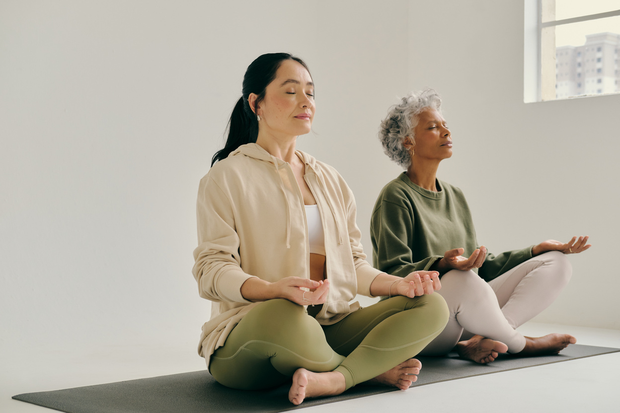 Mindfulness Practices Women Meditating